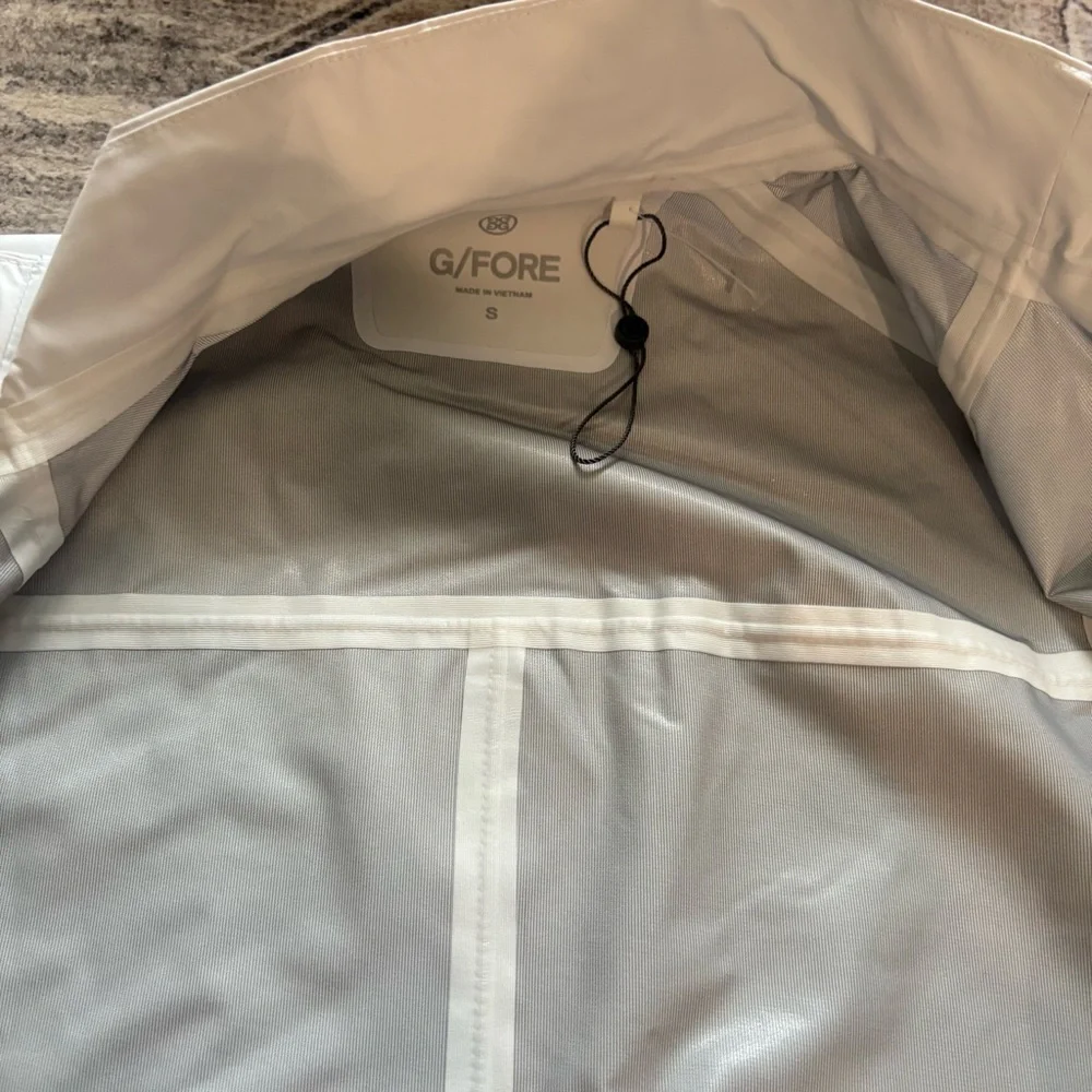 G/Fore Repeller Vest Mens Size S white Performance Golf New